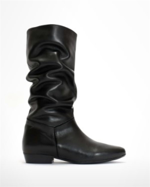 ANONYMOUS JASMINA 20 SOFT CALF SUEDE LEATHER BLACK